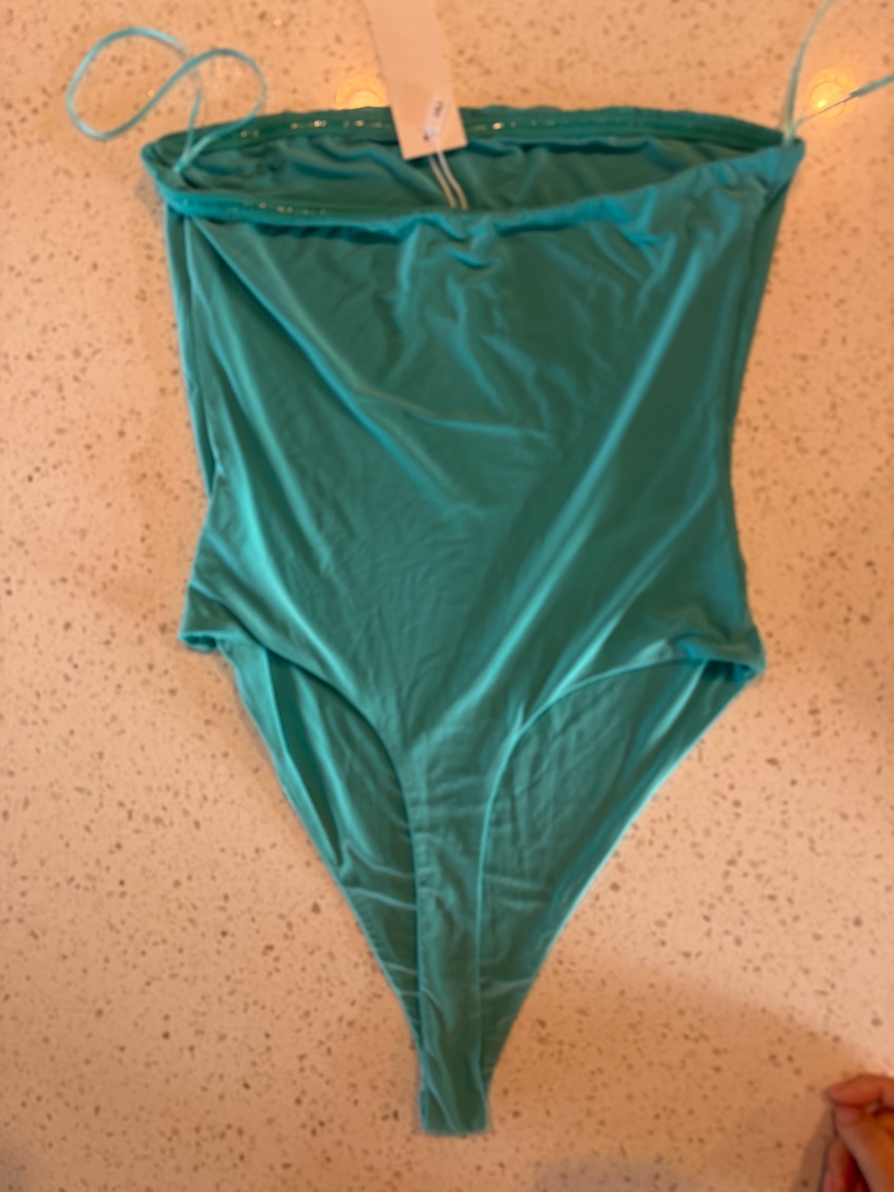 naked wardrobe Teal Green Strapless Bodysuit M - Picture 2 of 5